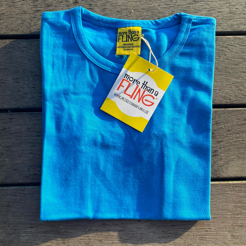 Blue/Kikorangi Aster Short Sleeve Top (12-14 years)