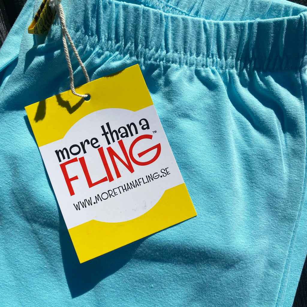 Buttons Blue/kikorangi Baggy Pants (4-12 years)