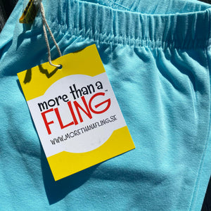 Buttons Blue/kikorangi Baggy Pants (4-12 years)