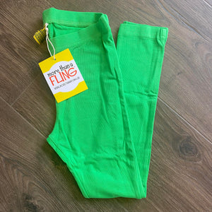 Classic Green/Kākāriki Leggings (2-4 years)