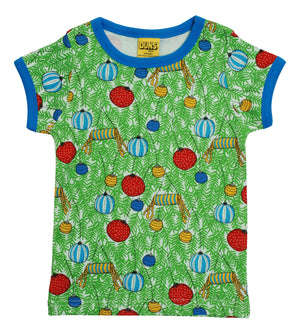 Christmas Bauble Short Sleeve Top (3 - 8 years AND Adults)