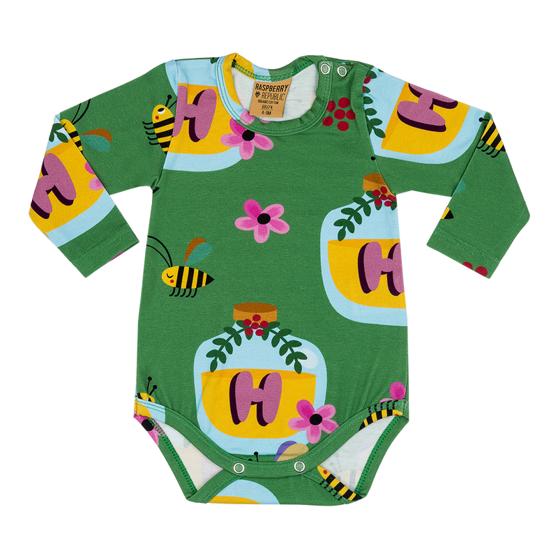 Hi Honey! Long-Sleeve Bodysuit (4-18 months)