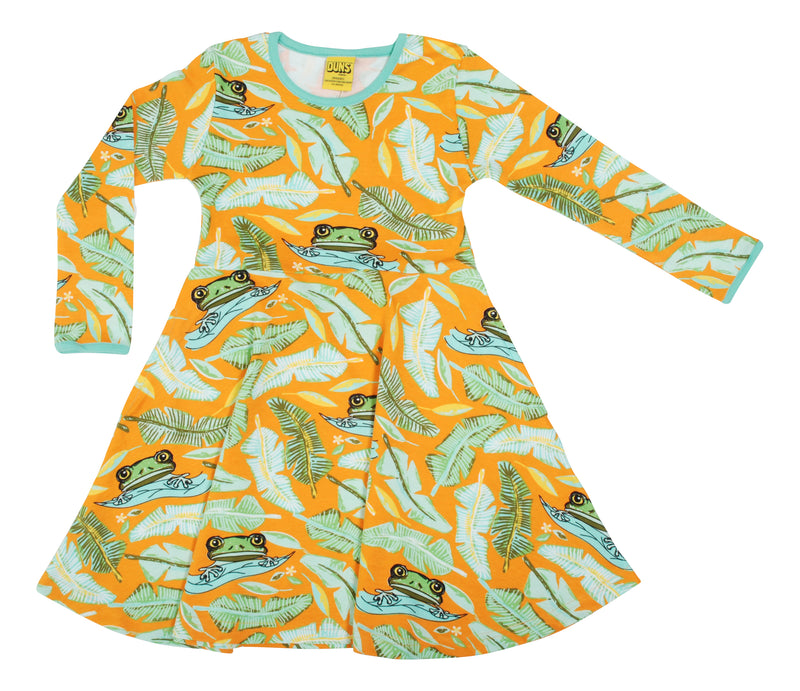 Skater Dress - Frog Orange  (3-4 & 5-6 years)