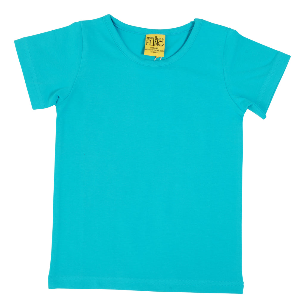 Peacock Blue Short Sleeve Top (2-4 & 6-8 years)