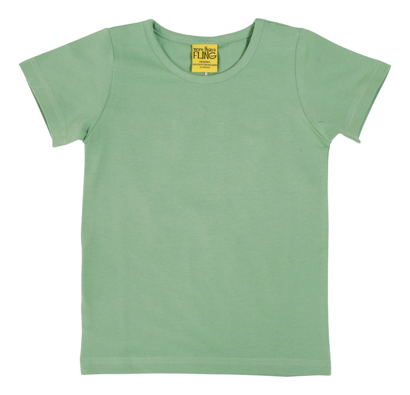 Mineral Green Short Sleeve Top (2-6 & 10-14 years)