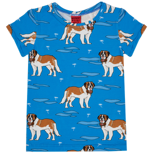 St Bernard (Blue) Short-Sleeve T-Shirt (18 months - 5 years and 9 - 11 years)