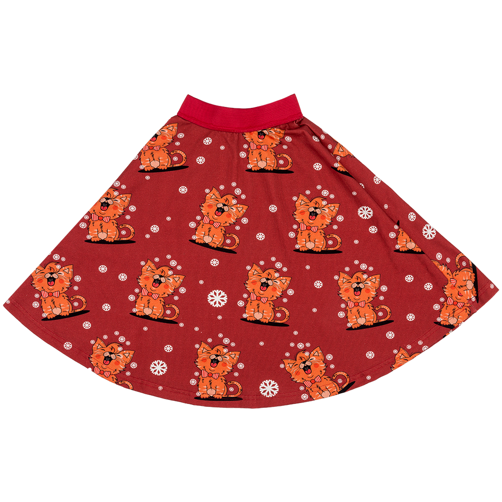 Meow Meow Long Twirly Skirt (18 months - 3 years)