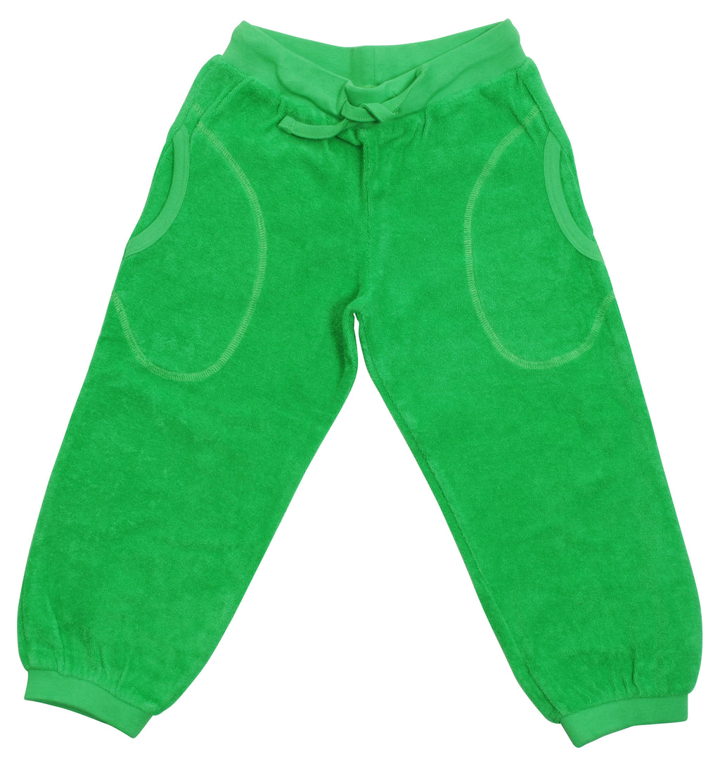 Classic Green/Kākāriki Terry Trousers (10-11 years)