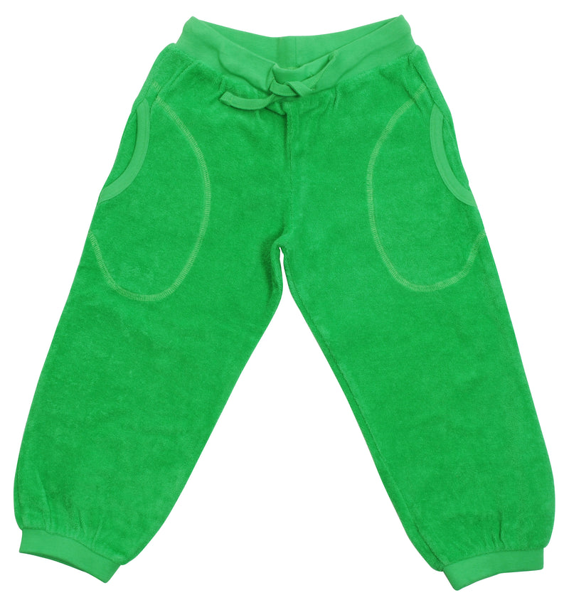 Classic Green/Kākāriki Terry Trousers (10-11 years)