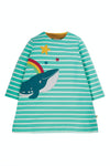 Lyla Loopback Dress - Whale Striped (2-3 years)